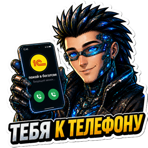 1С — звонок по телефону